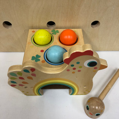 Wooden Hen Pound Toy