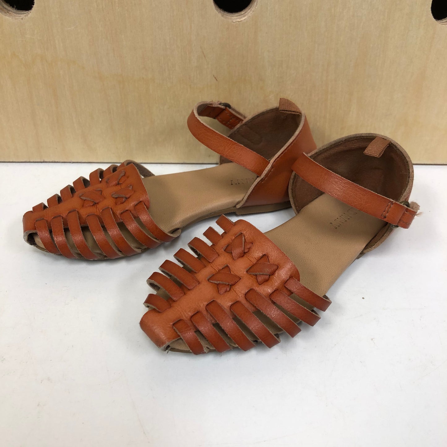 Brown Velcro Strap Sandals
