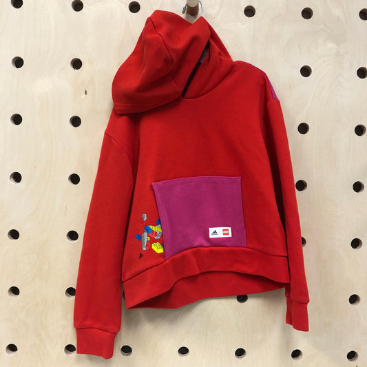Red & Pink Lego Hoodie
