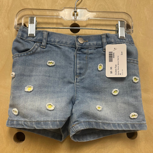 Daisy Patch Denim Shorts