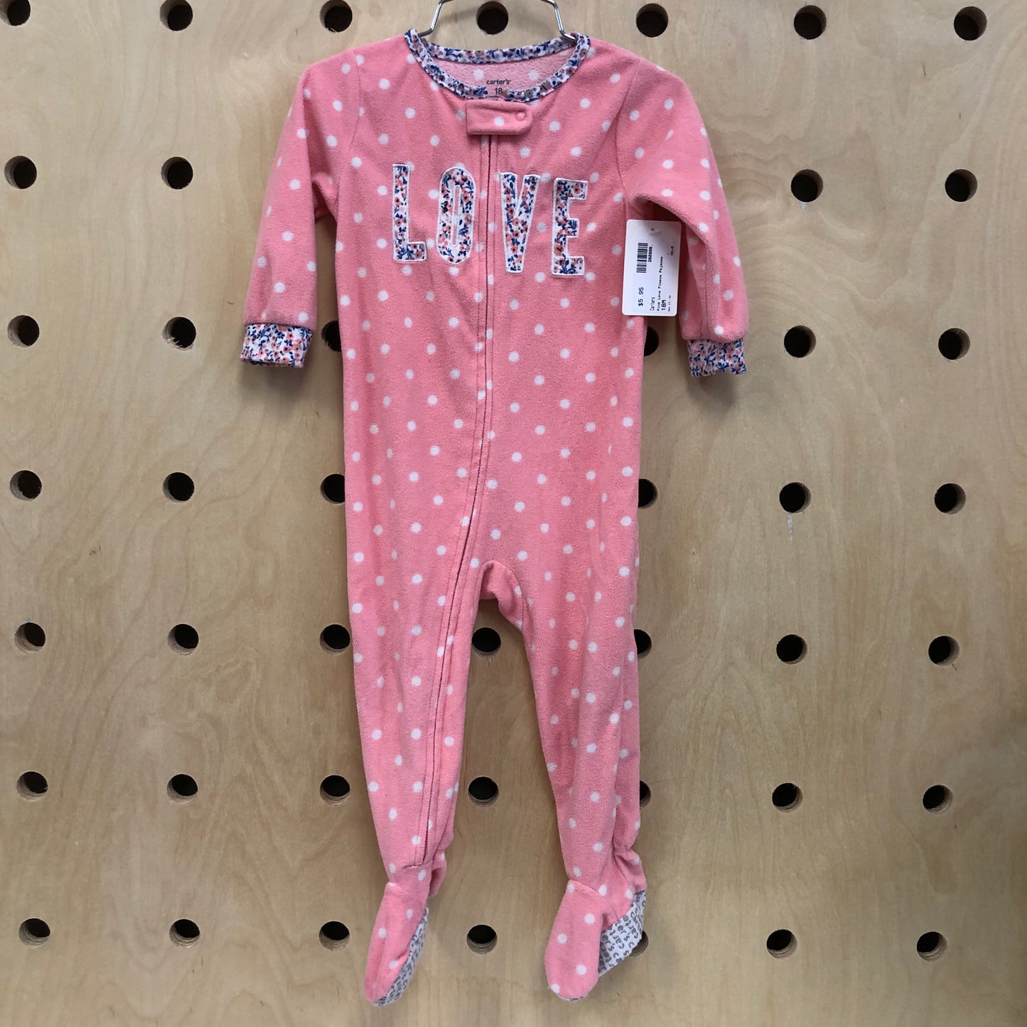 Pink Love Fleece Pajamas
