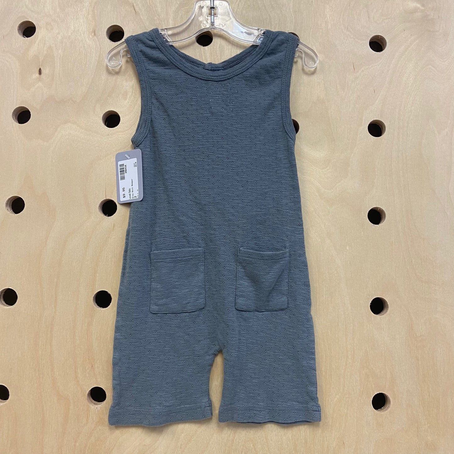 Grey Knit Romper