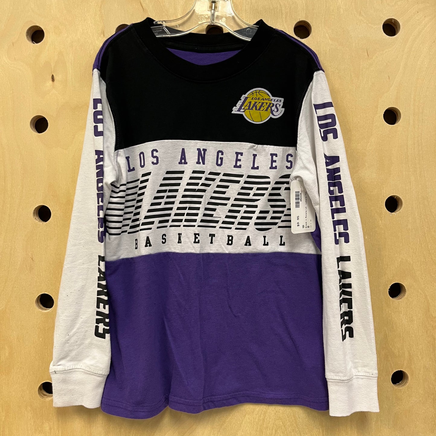 Black + Purple LS  Lakers Tee