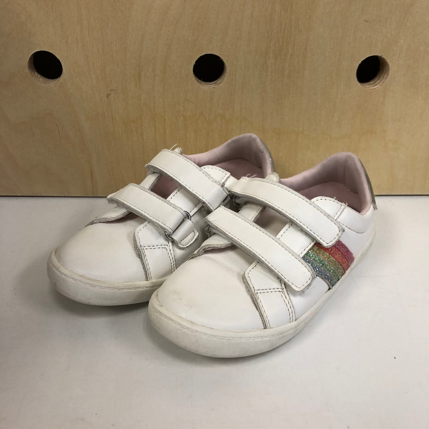 White + Glitter Rainbow Velcro