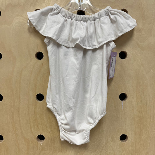 Cream Ruffle Bodysuit