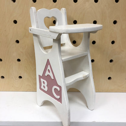 Wooden Doll High Chair