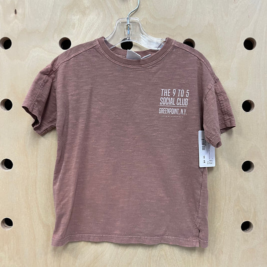 9 to 5 Social Club Mauve Tee
