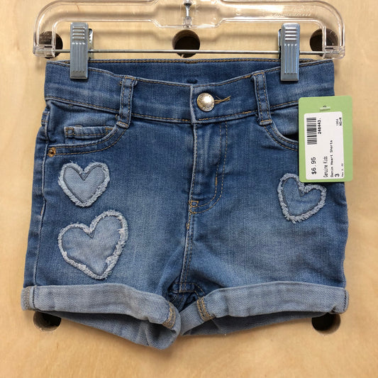 Denim Heart Shorts