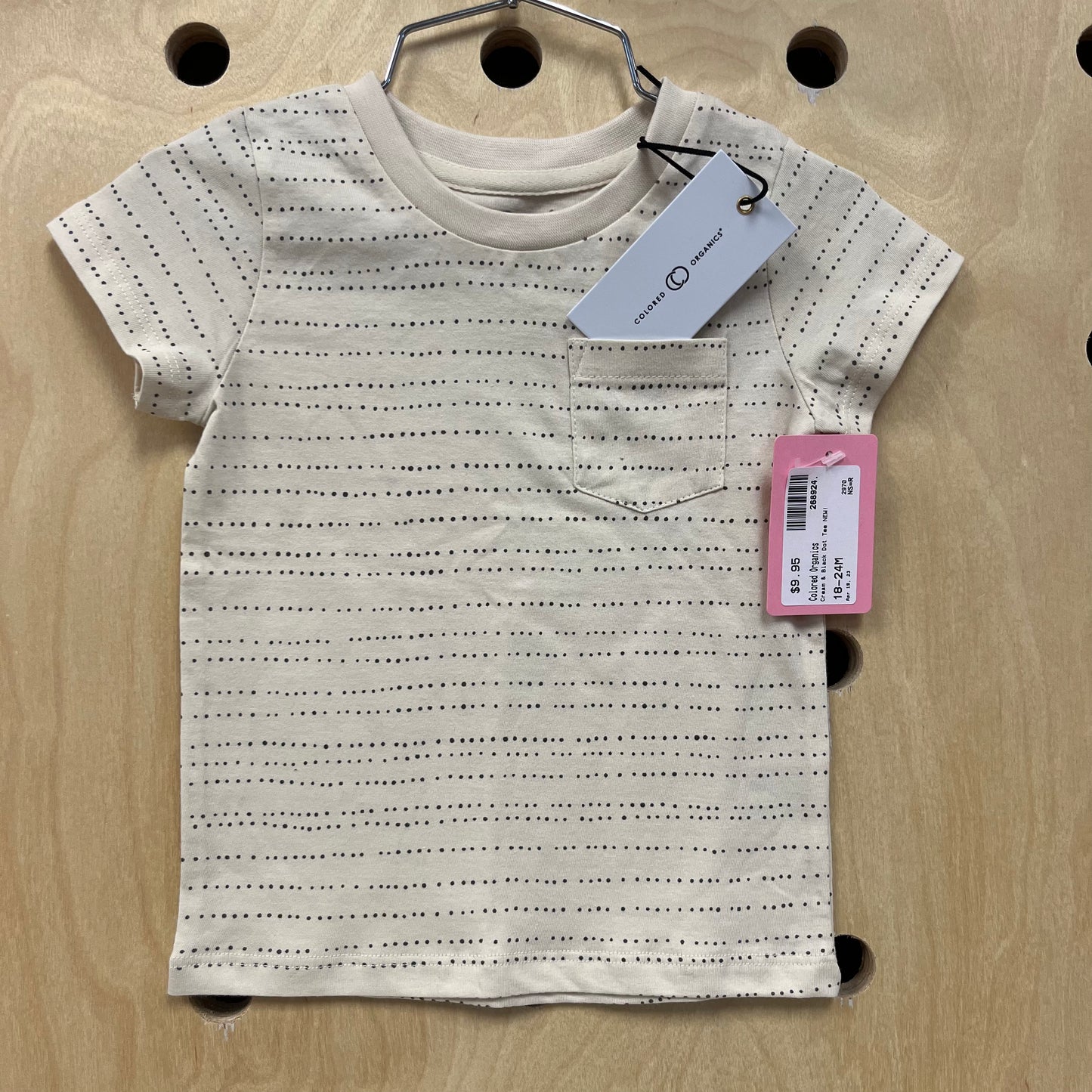 Cream & Black Dot Tee NEW!