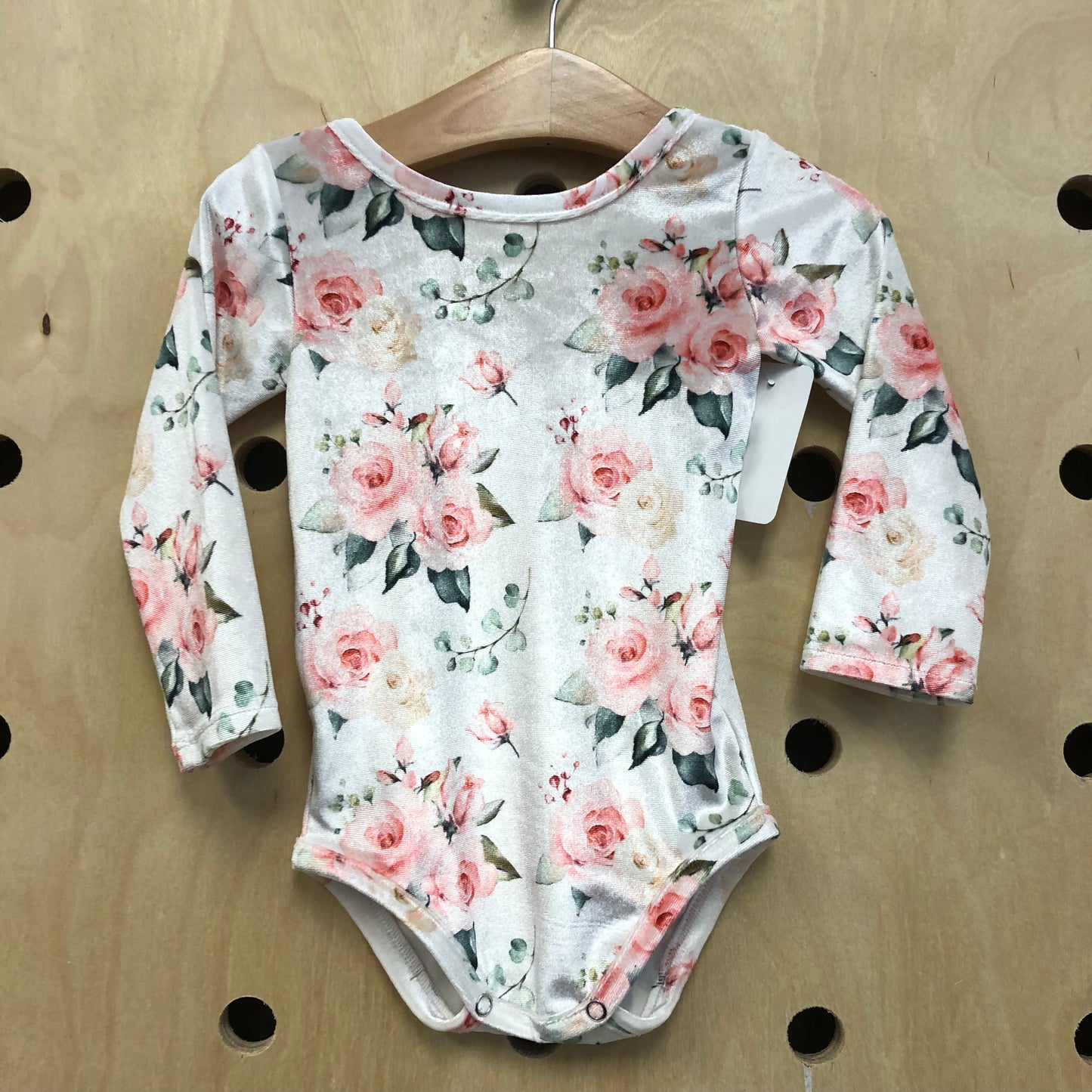 Velour Floral Leotard