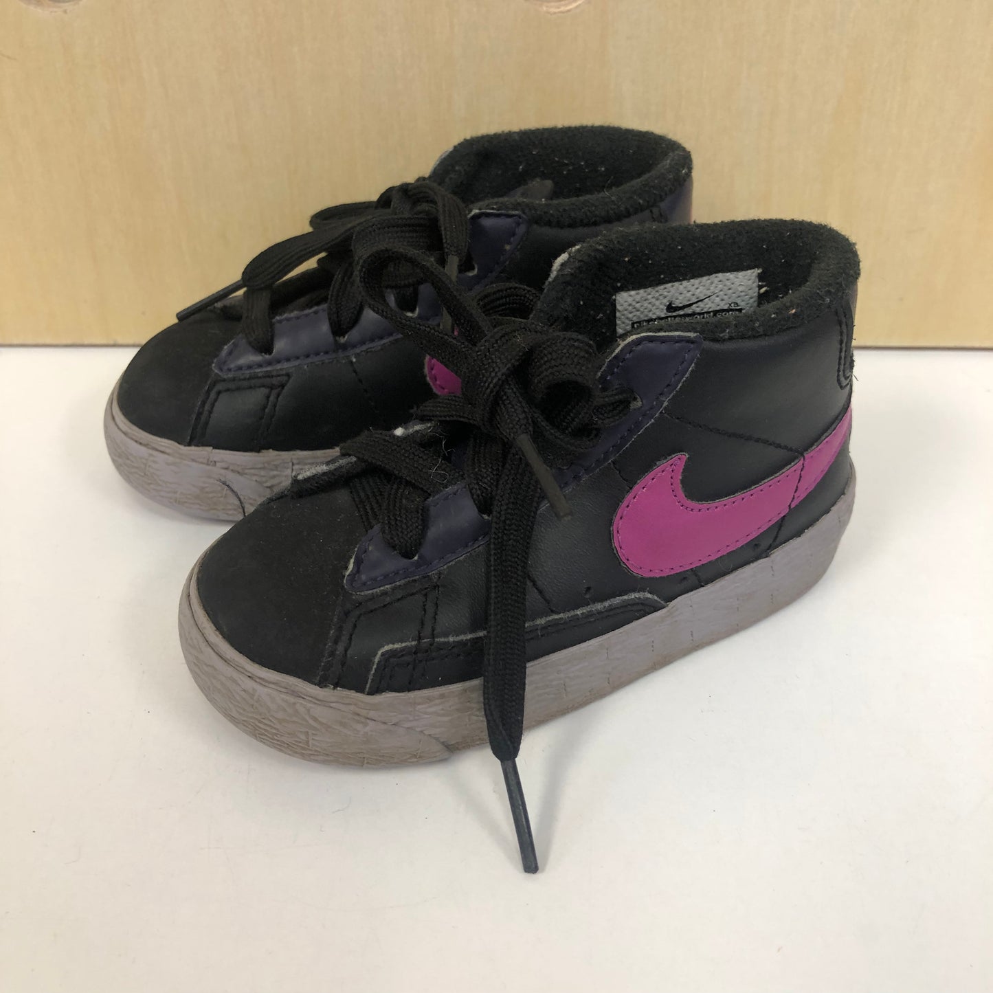 Black & Purple Hi Tops