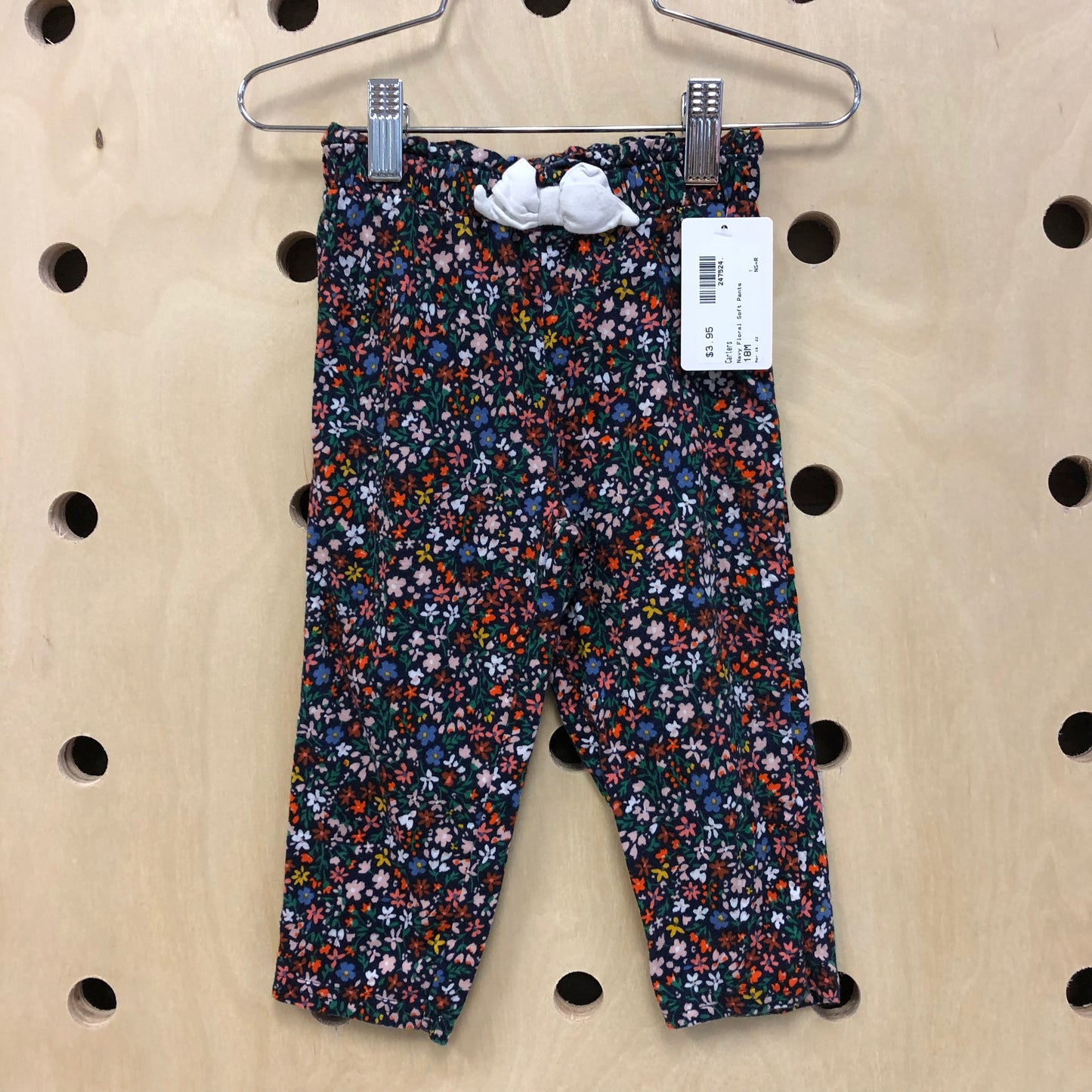 Navy Floral Soft Pants