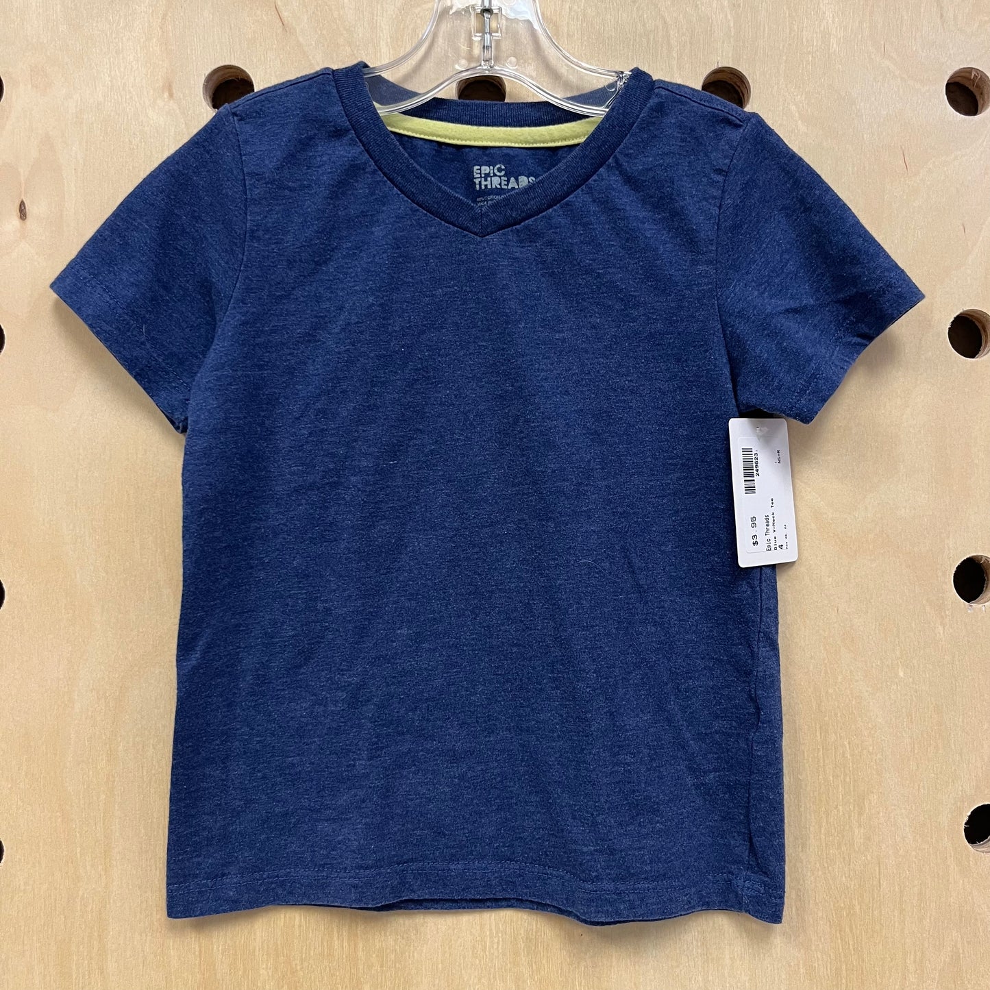 Blue V-Neck Tee