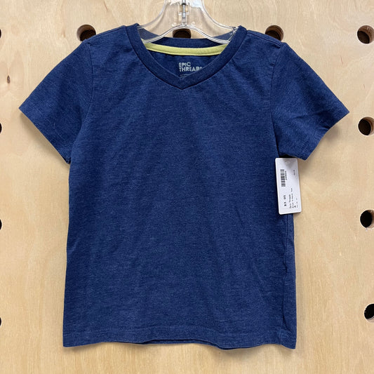 Blue V-Neck Tee
