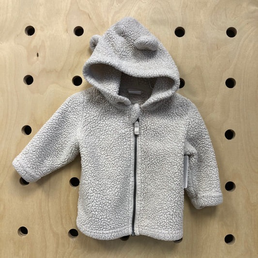 Cream Sherpa Teddy Jacket