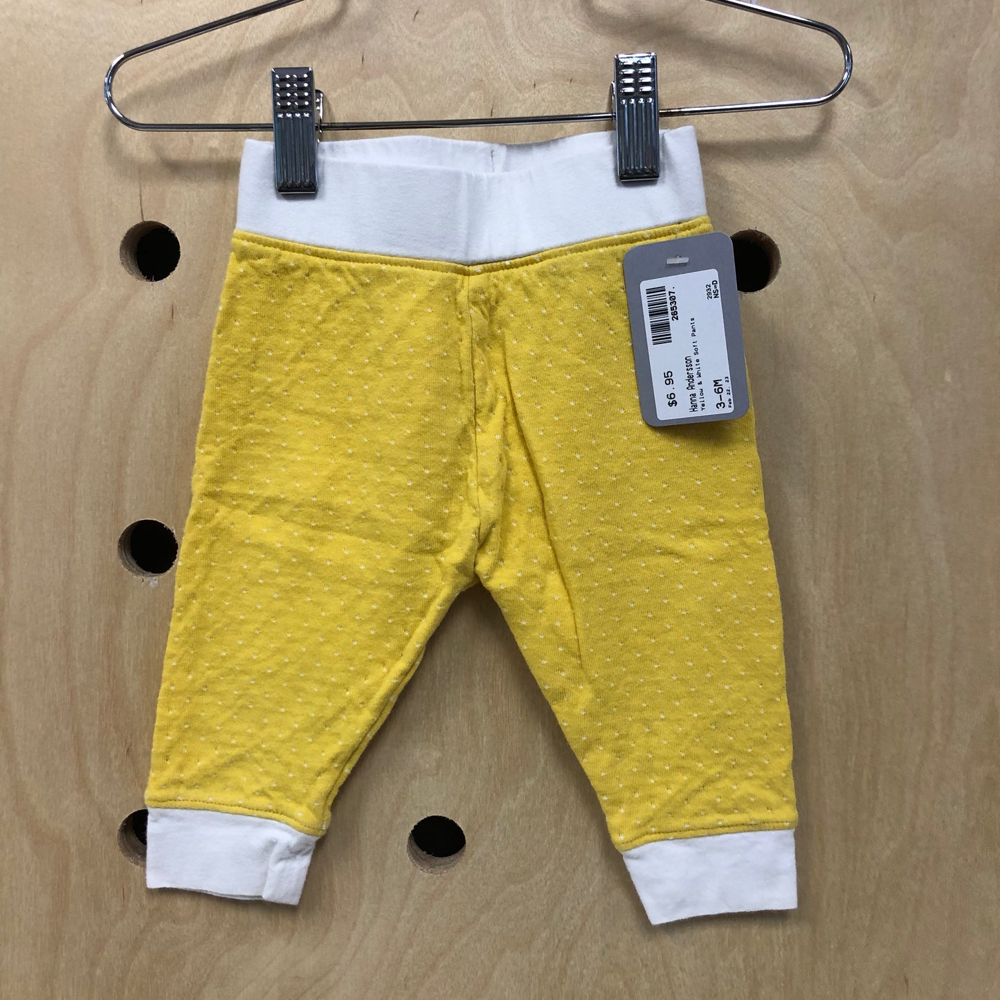 Yellow & White Soft Pants