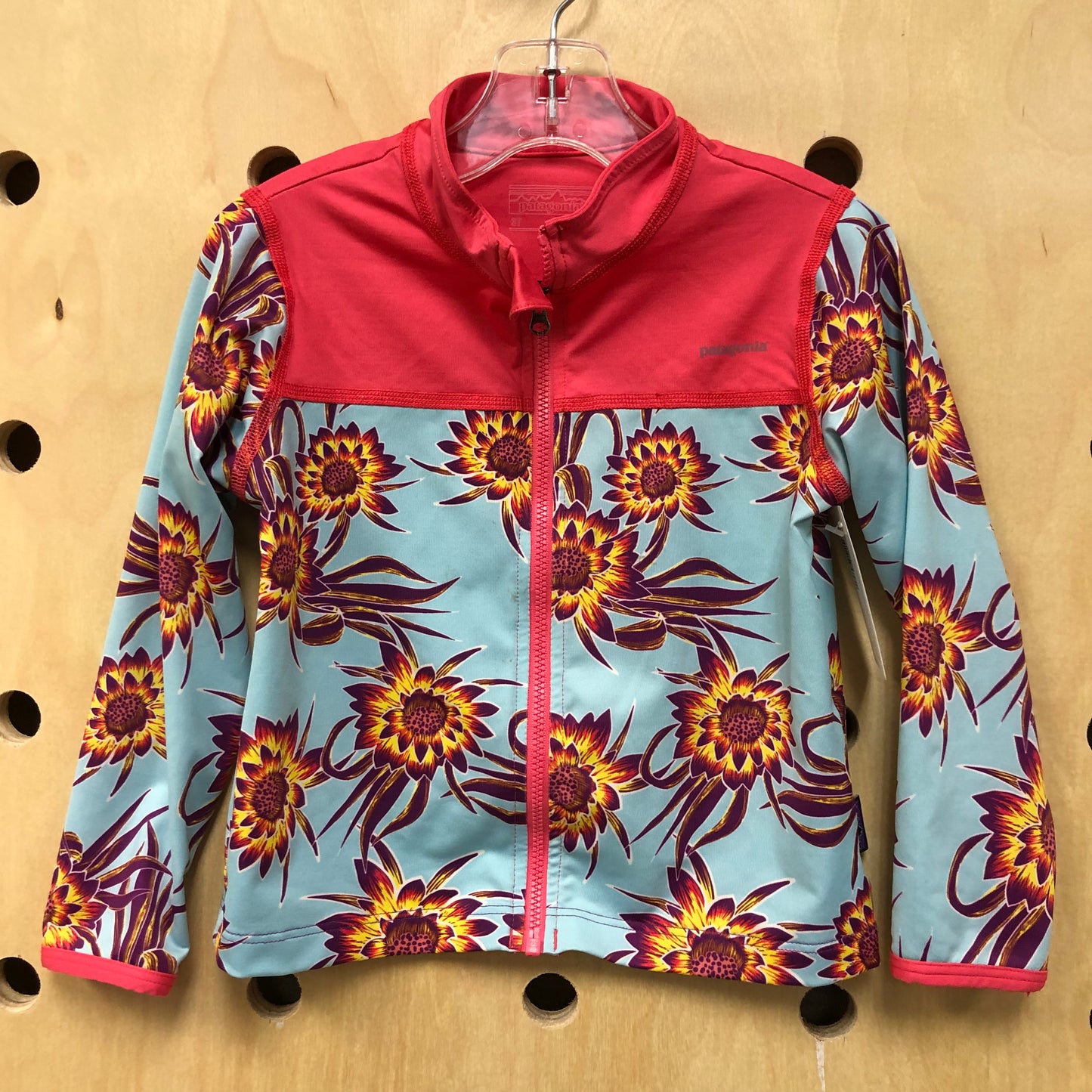 Floral ZIp Up Rash Guard