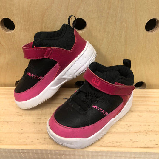 Black + Pink Jordan Hi Tops