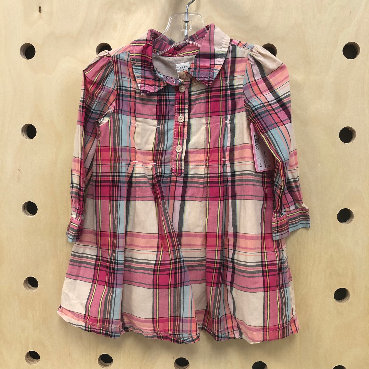 Pink Plaid Dress