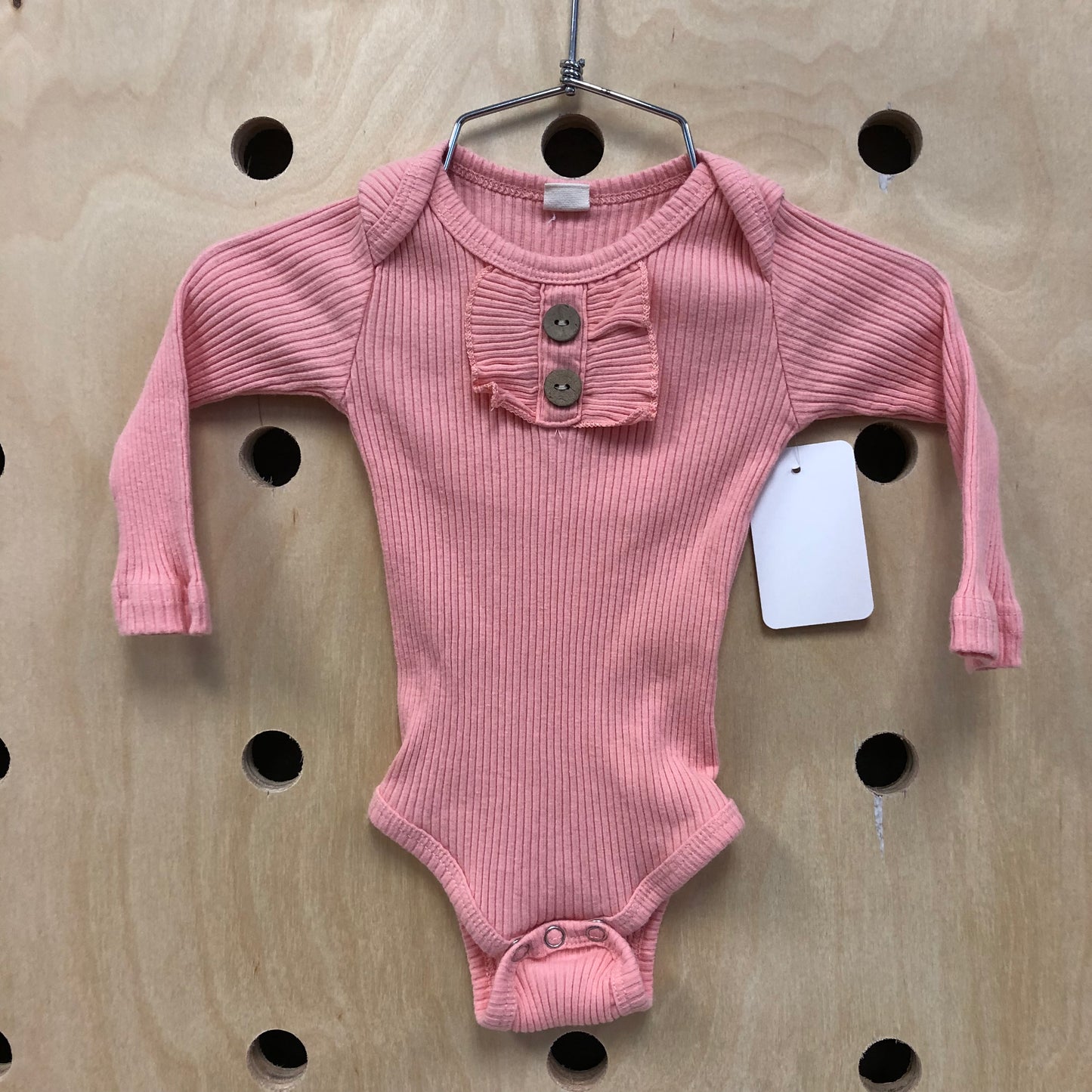 Peachy Ribbed Bodysuit