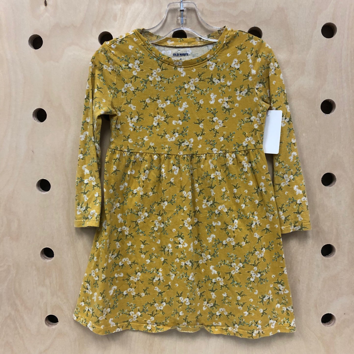 Mustard Floral Dress