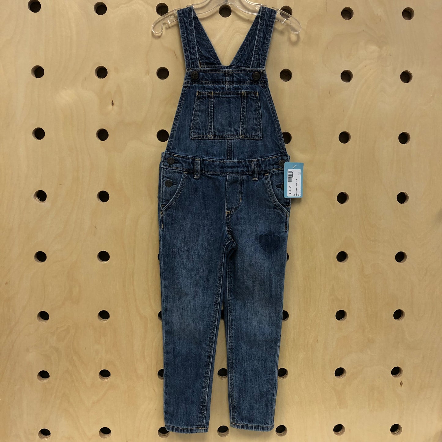 Denim Heart Overalls