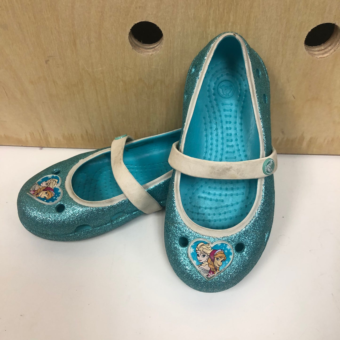Frozen Glitter Slip Ons