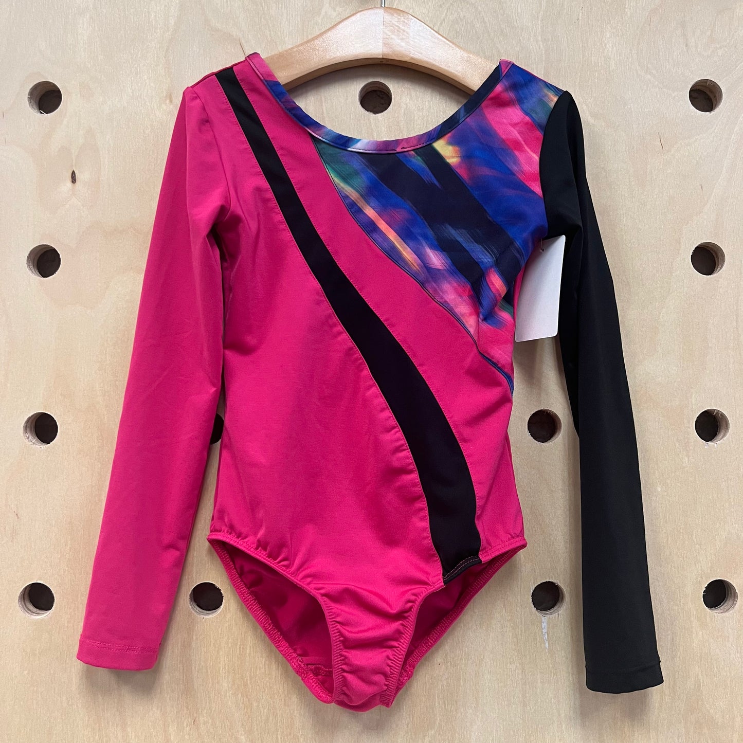 Pink Colorful LS Leotard