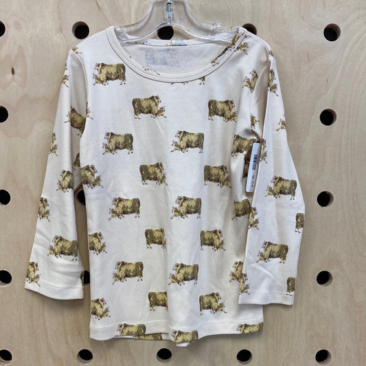 Cream Sheep Crewneck Shirt NEW