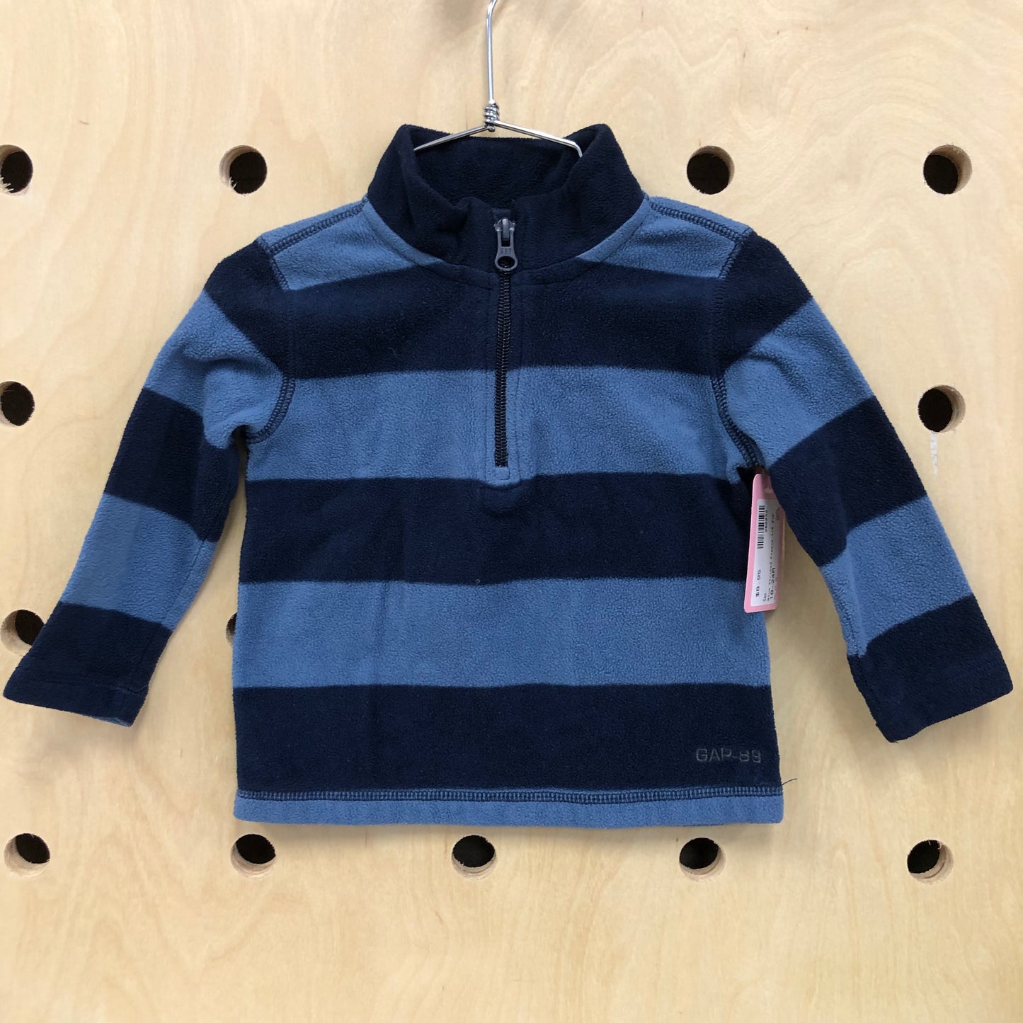 Blue Striped Fleece 1/4 Zip