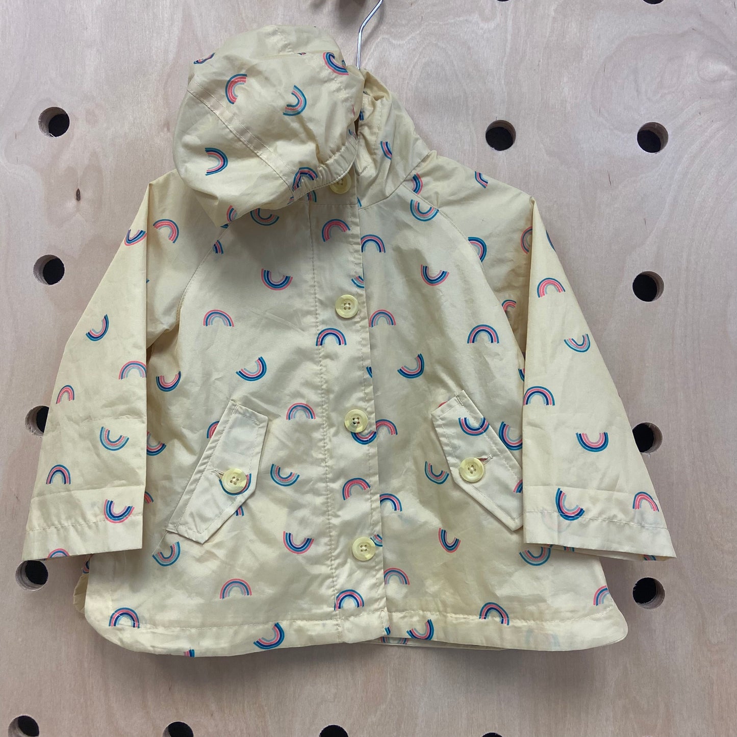 Yellow Rainbow Rain Jacket