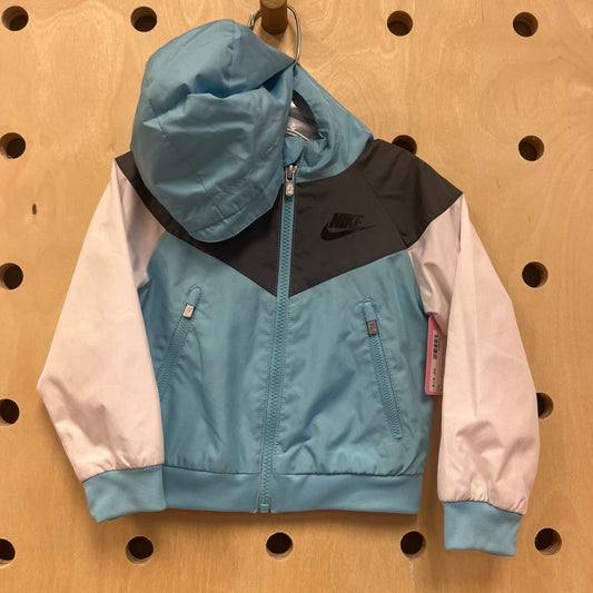 Blue & White Windbreaker