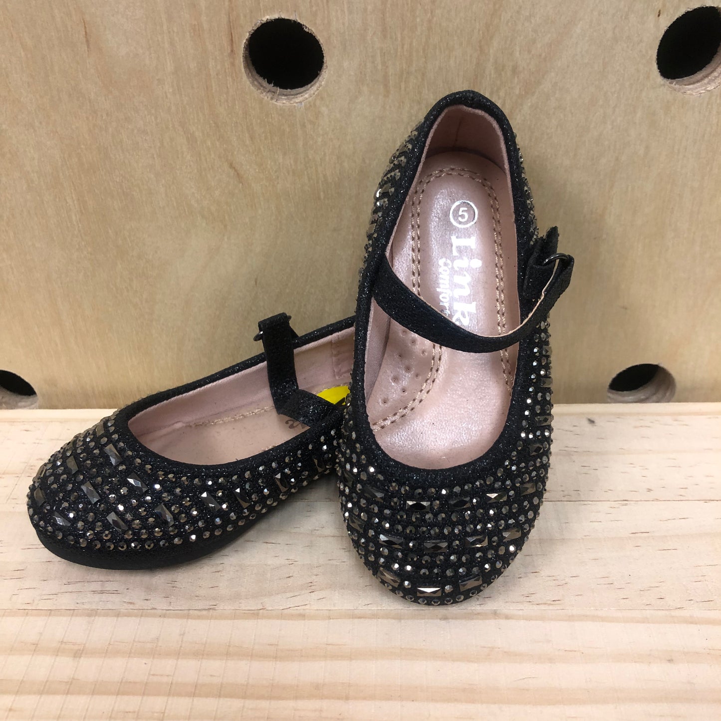 Black Stud Mary Janes