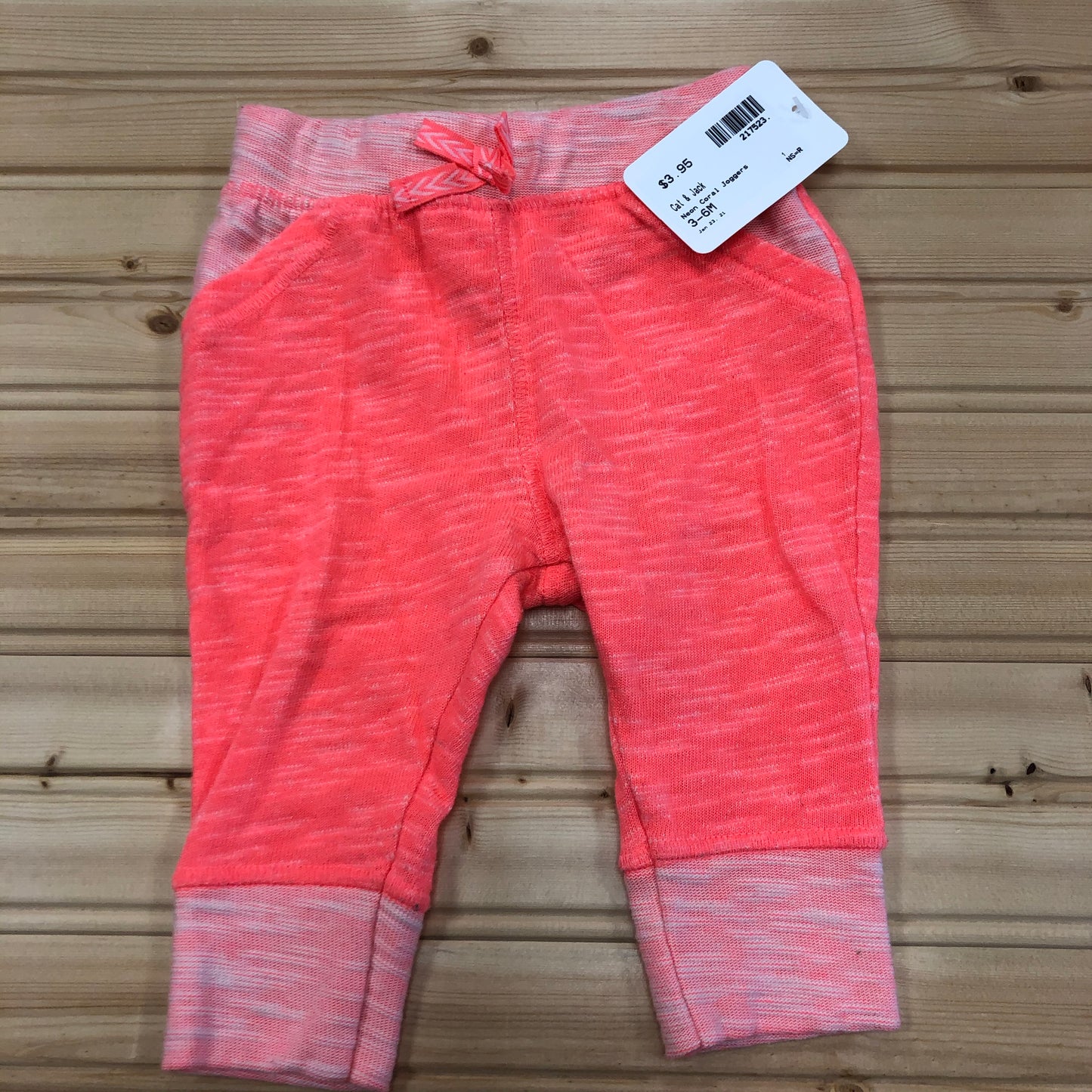 Neon Coral Joggers