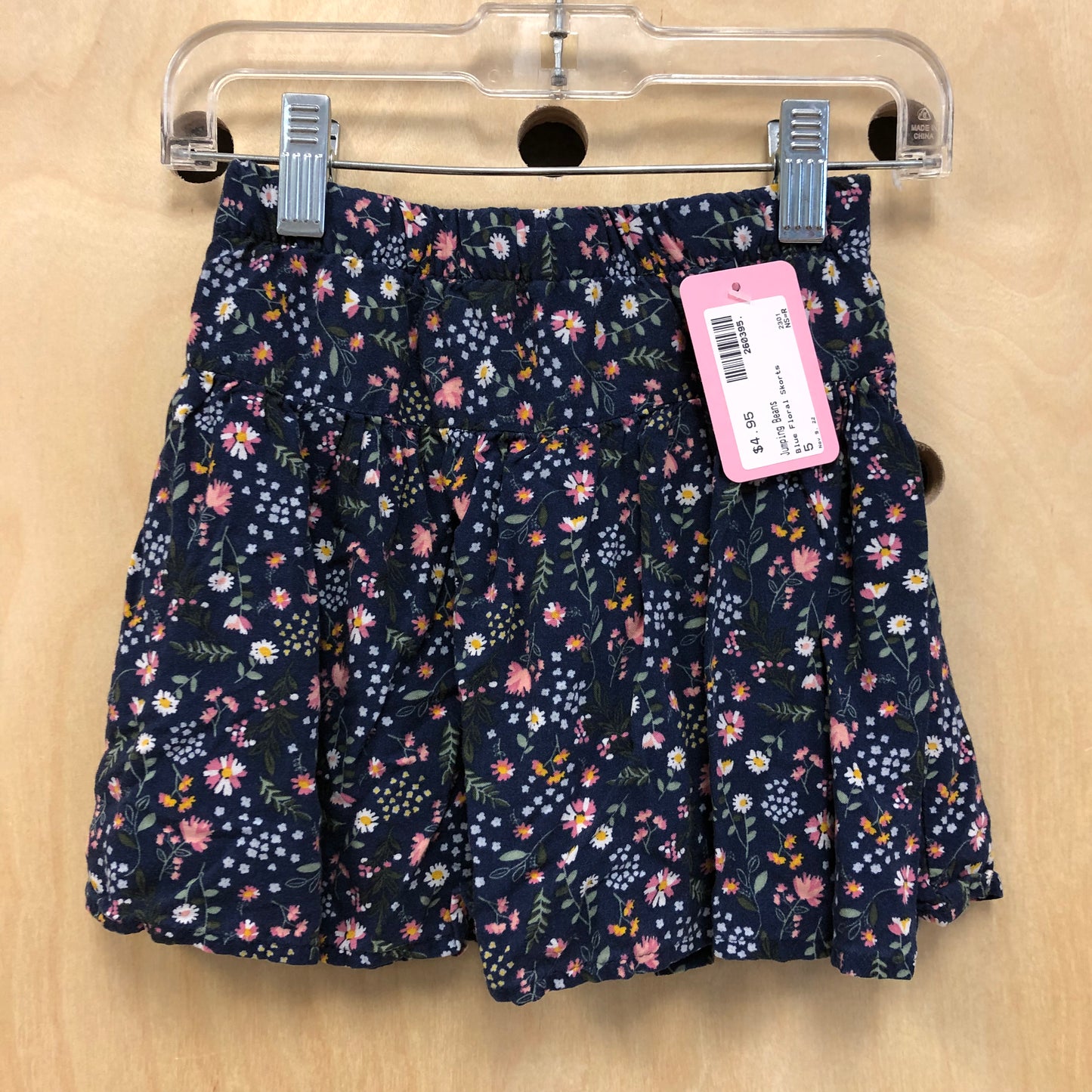 Blue Floral Skort