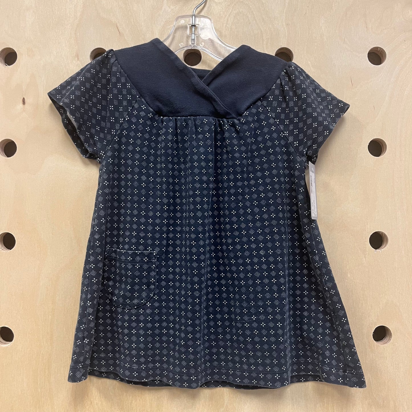 Grey Mod Floral Top