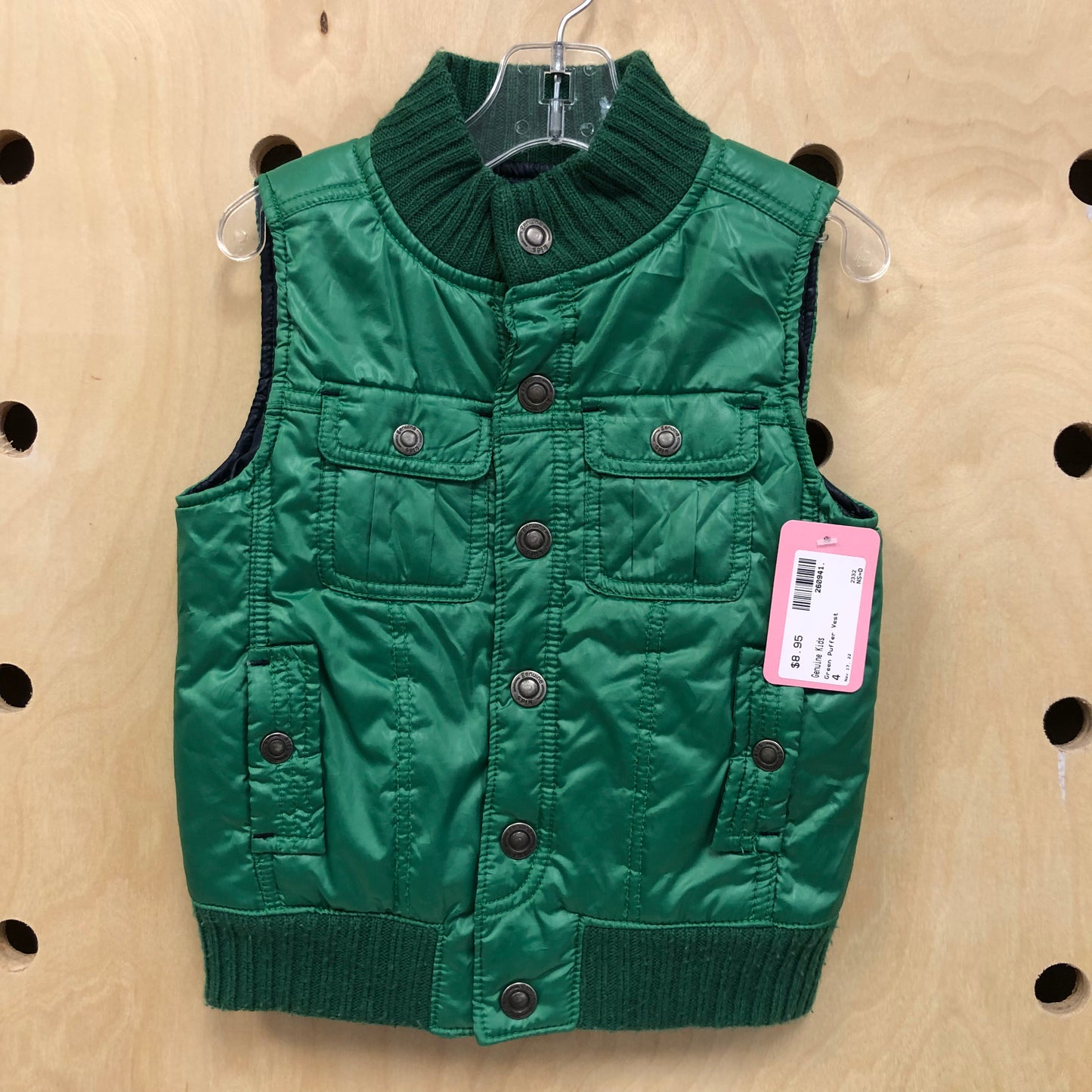 Green Puffer Vest