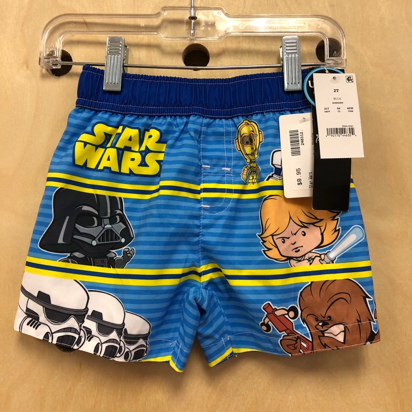 Blue Characters Swim Shorts