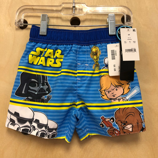 Blue Characters Swim Shorts