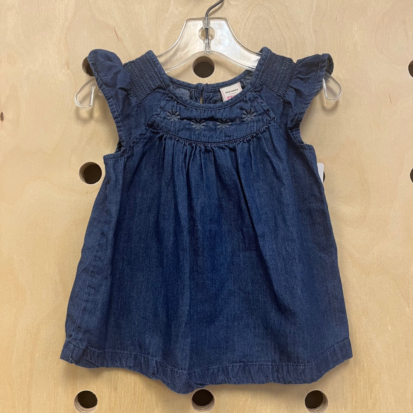 Chambray Flowy Top