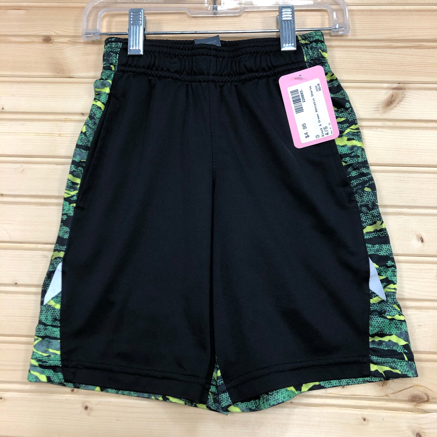 Black & Green Athletic Shorts