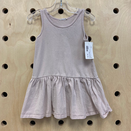 Beige Ruffle Tank Top