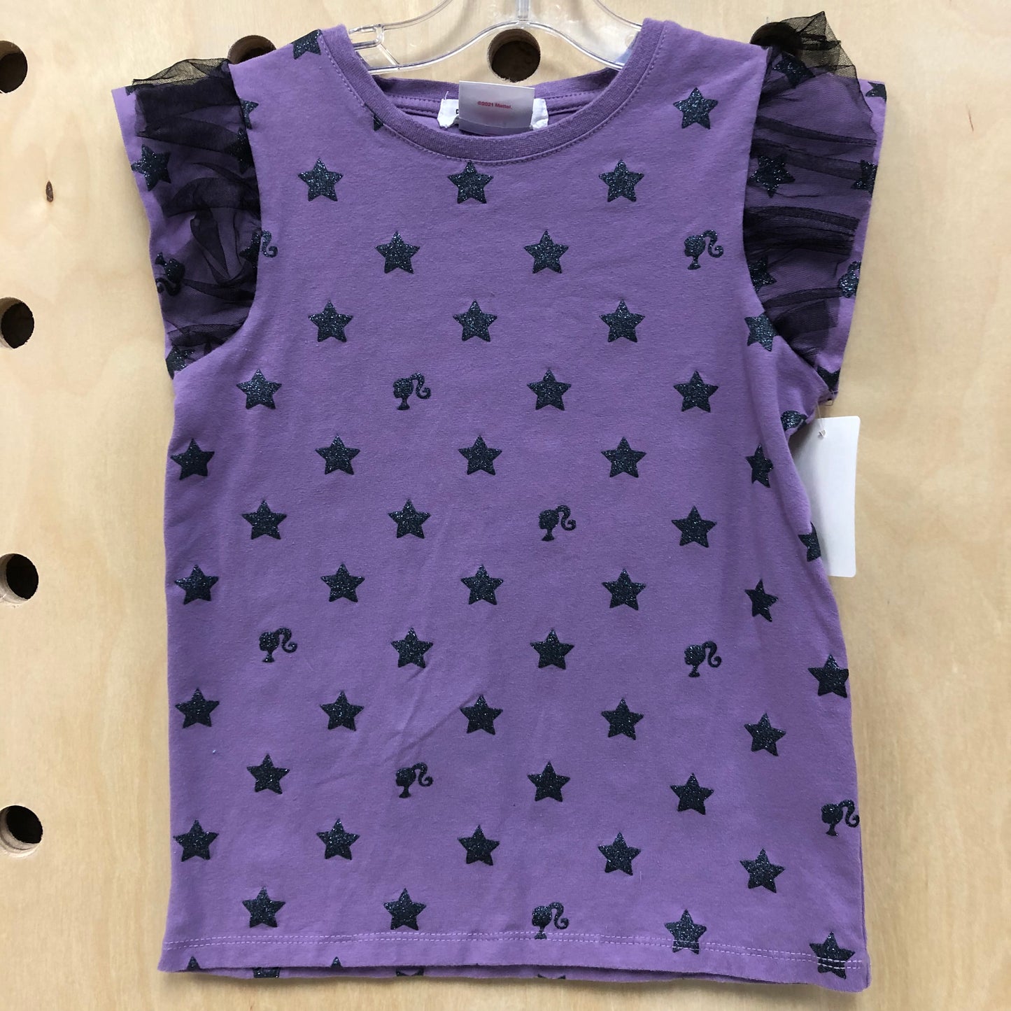 Purple Glitter Heart Top