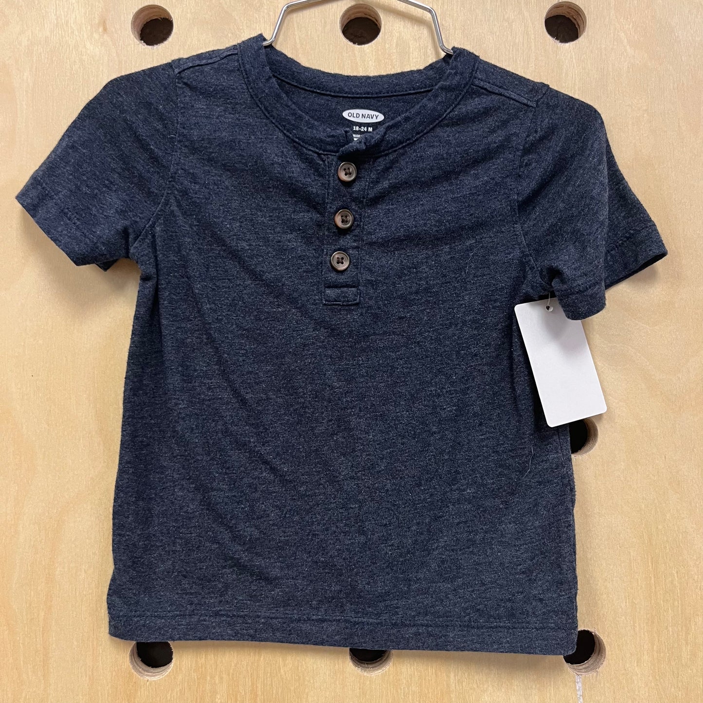 Navy Henley Tee