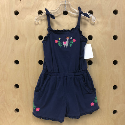 Blue Alpaca Romper