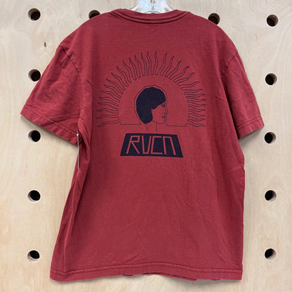 Rust Sun + Person Graphic Tee