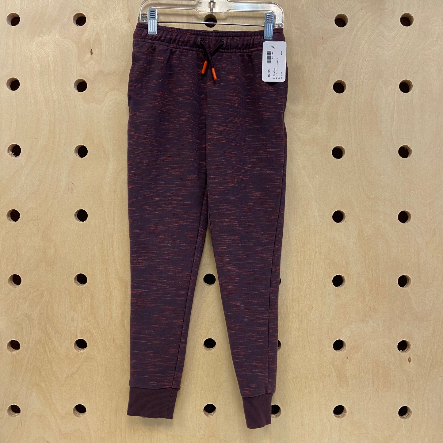Plum Heathered Joggers
