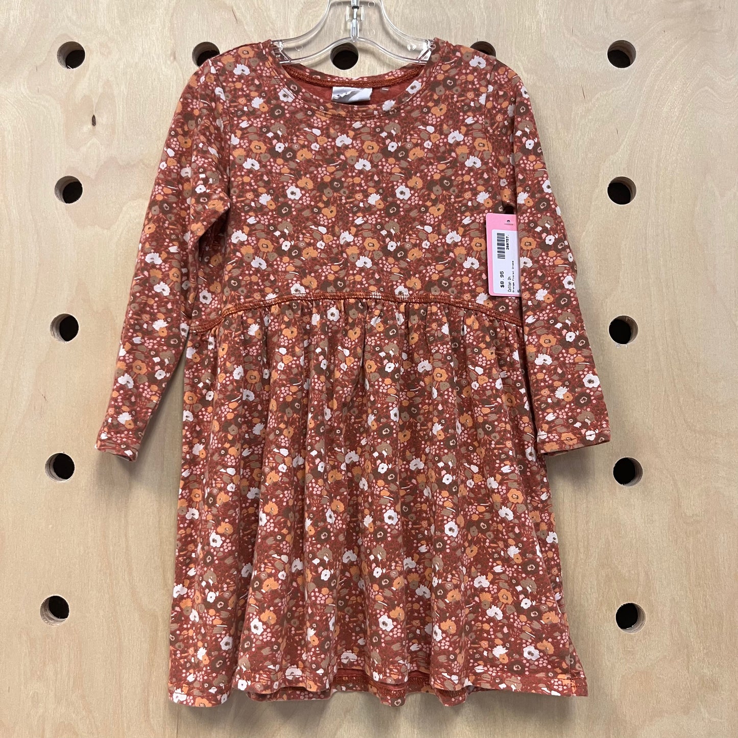 Orange Floral Dress