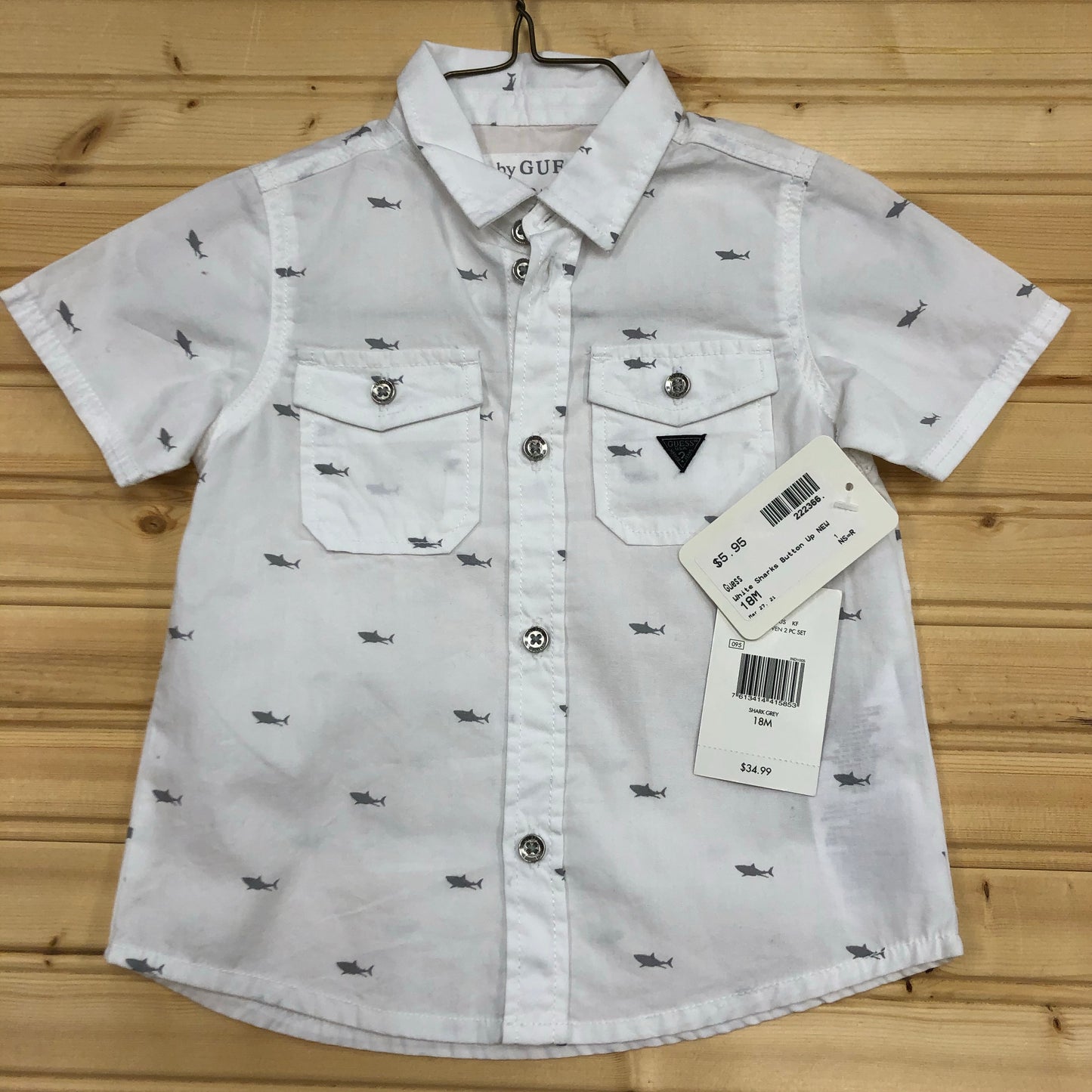 White Sharks Button Up NEW