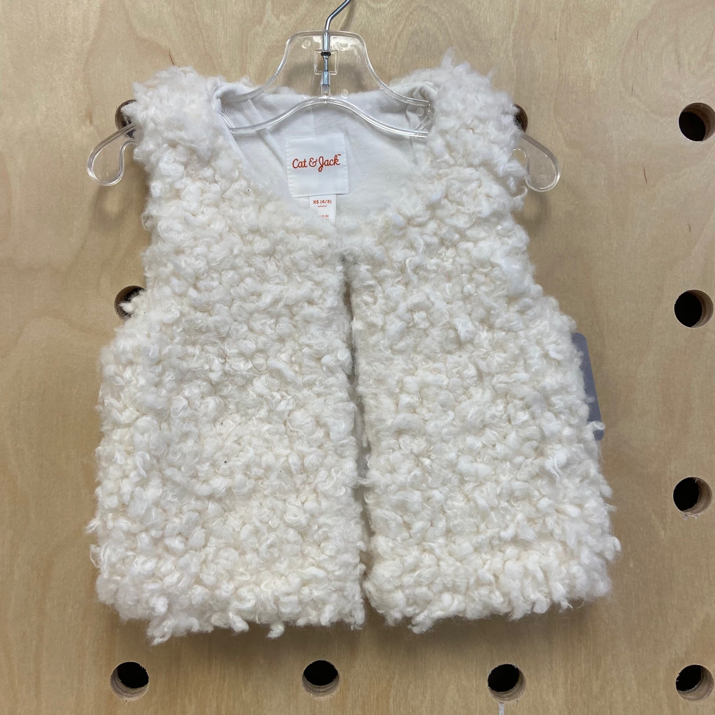 Cream Fuzzy Vest NEW!